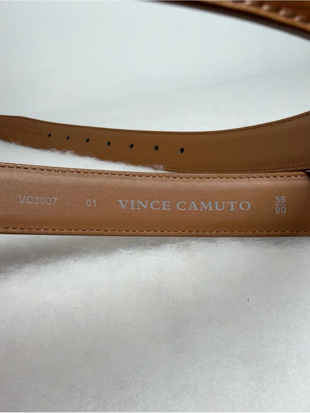 MEN'S VINCE CAMUTO BROWN GENUINE LEATHER NWT BELT SIZE 36